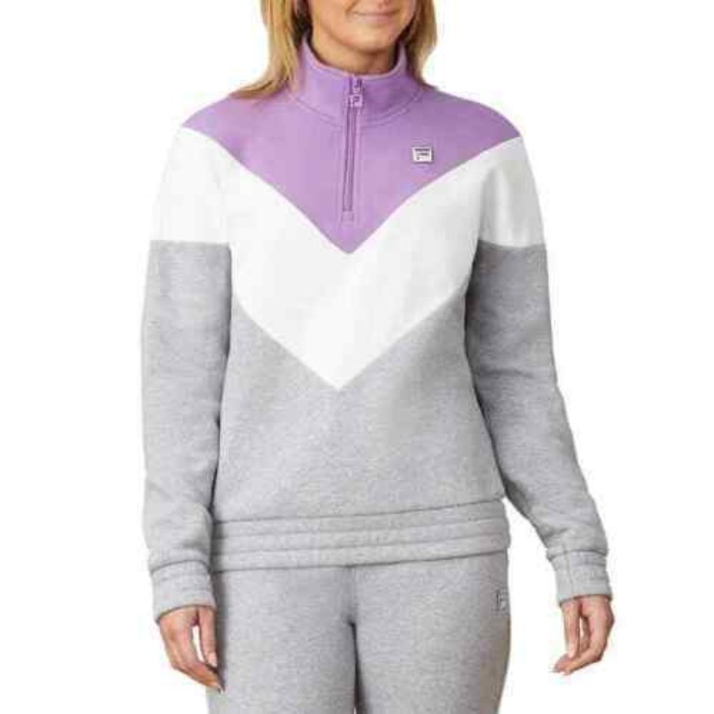 Fila Women's 1/4 Zip Sweatshirt Track Jacket Fleec - Picture 2 of 6